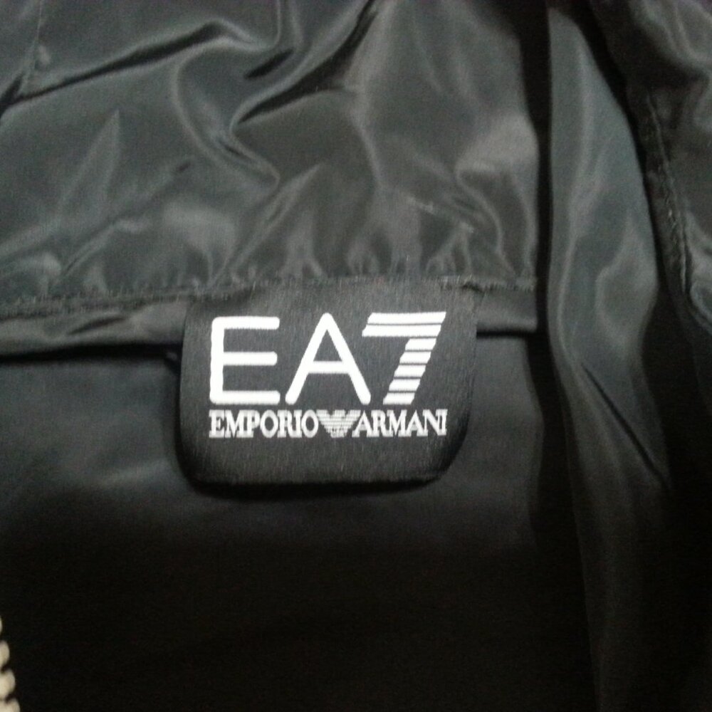 Emporio Armani EA7 Track Jacket Windbreaker Women's L/XL Athletic Rainbow Hooded - Picture 10 of 14
